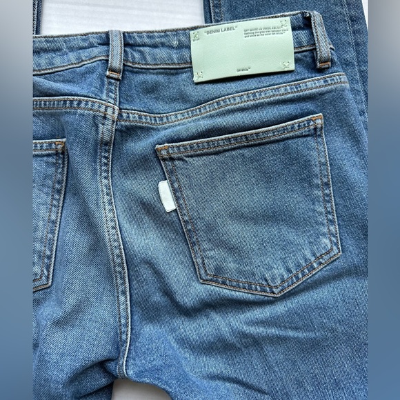 OFF WHITE C/O VIRGIL ABLOH ROSE PRINT SKINNY JEANS Size 26 EUC - Picture 5 of 10